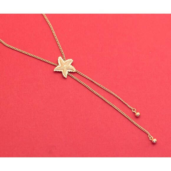 Minimalist Starfish Tassel Necklace By Avon 26 Inches F15 - Picture 1 of 3